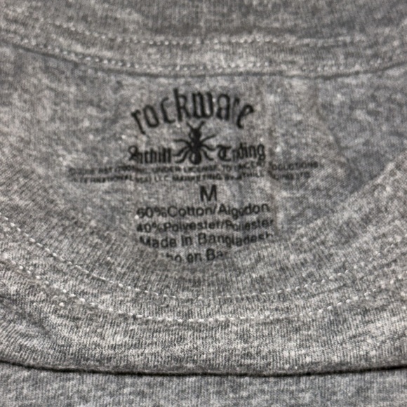 Rock ware The Rolling Stones Women’s Short Sleeve Tee Shirt Size Med Grey - Picture 4 of 5